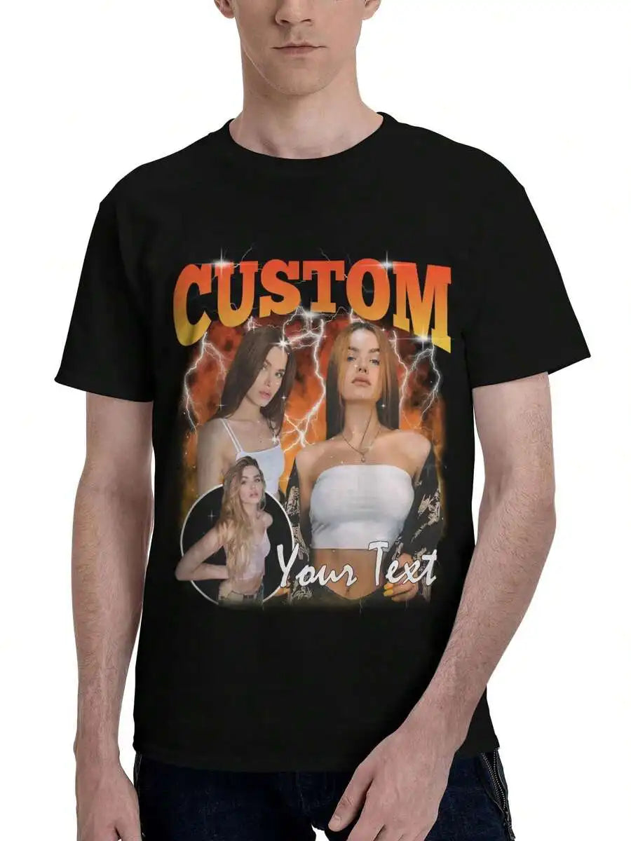 Customized T Shirt Custom Bootleg Rap Tee Shirt For Boyfriend Girlfriend Wife,Family,Personalized