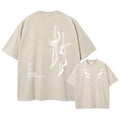 Men's Sword And Weapon Printed Washed T-Shirt Casual Pure Cotton Short Sleeve Top Perfect For Home And Commute New Summer Style