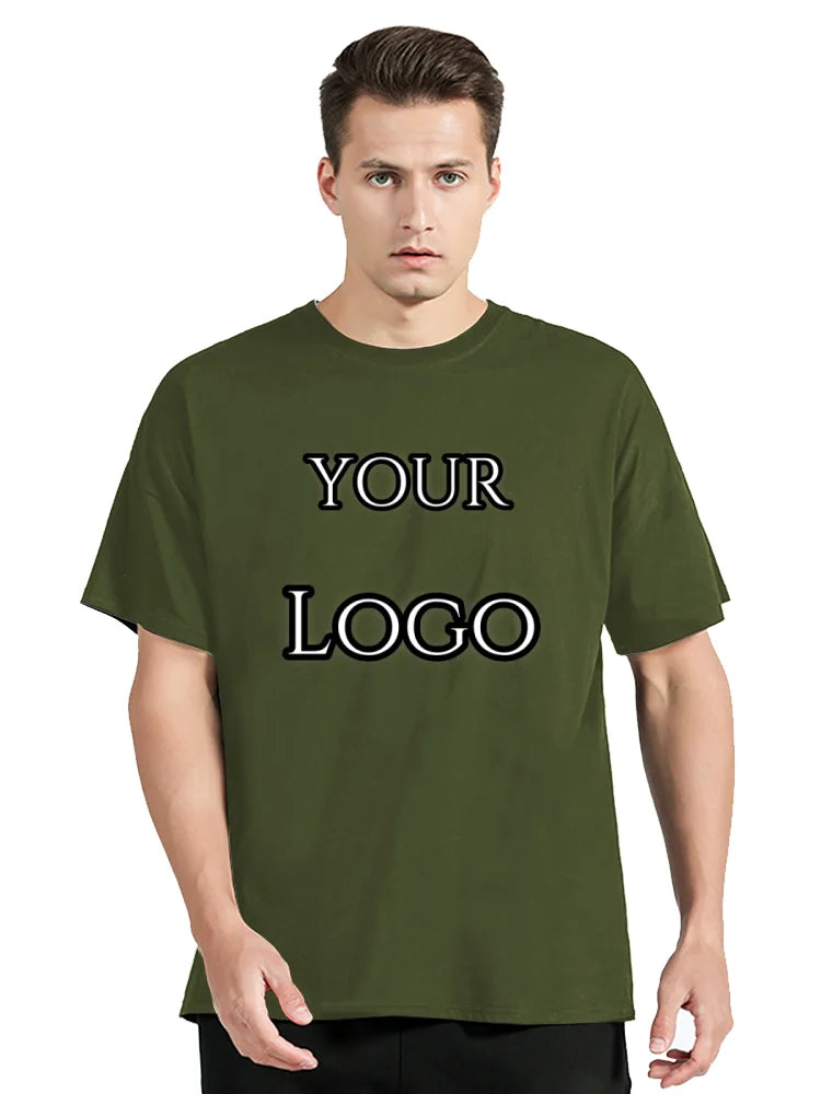 Custom T Shirt Make Your Design Logo Text Print T-shirt Cotton Tshirt Personalized Gift Customized Men Women Tees Tops