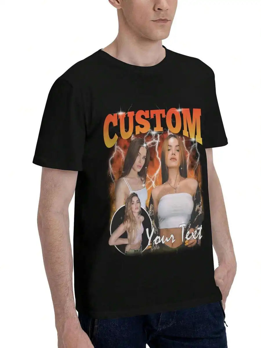Customized T Shirt Custom Bootleg Rap Tee Shirt For Boyfriend Girlfriend Wife,Family,Personalized