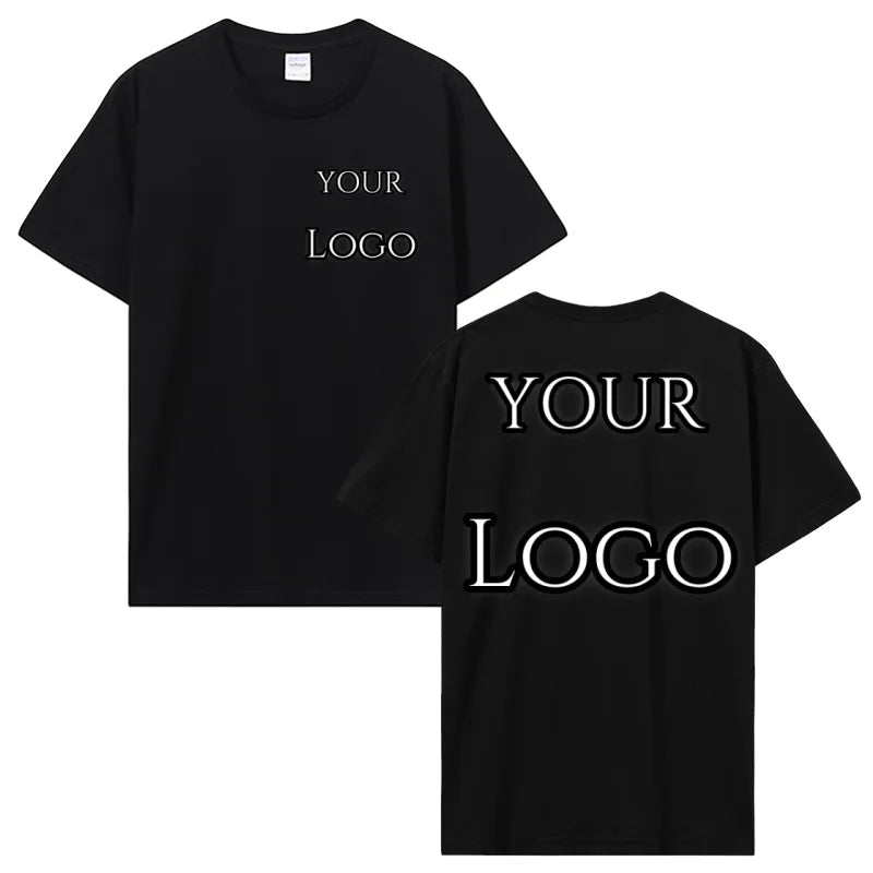 Custom T Shirt Make Your Design Logo Text Print T-shirt Cotton Tshirt Personalized Gift Customized Men Women Tees Tops