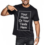 Your Design Here T Shirts Cotton Custom T-Shirt Make Your Design Logo Text for Men and Women Personalized Tshirt Summer Presents