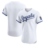 Kansas City Royals White AmberGomez Home Elite Jersey