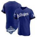 Los Angeles Dodgers Blank Player Royal AmberGomez City Connect Elite Home World Series Meet Stitched Jerseys