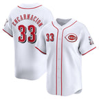 Cincinnati Reds #33 Christian Encarnacion-Strand White AmberGomez Home Limited Player Jersey