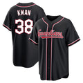 Cleveland Guardians #38 Steven Kwan Player Black AmberGomez Fashion Out Home Game Stitched Jerseys