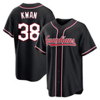 Cleveland Guardians #38 Steven Kwan Player Black AmberGomez Fashion Out Home Game Stitched Jerseys