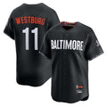 Baltimore Orioles #11 Jordan Westburg Player Black AmberGomez City Connect Limited Home Game Stitched Jerseys