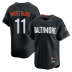 Baltimore Orioles #11 Jordan Westburg Player Black AmberGomez City Connect Limited Home Game Stitched Jerseys