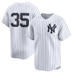 New York Yankees #35 Cody Bellinger White AmberGomez 2024 Home Limited Stitched Jersey