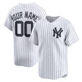 Custom New York Yankees White AmberGomez Home Limited Jersey