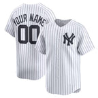 Custom New York Yankees White AmberGomez Home Limited Jersey