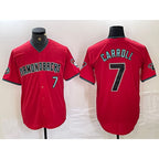 Arizona Diamondbacks #7 Corbin Carroll Red AmberGomez 2024 Cool Base Stitched Jersey