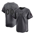 Custom New York Mets Graphite AmberGomez 2024 City Connect Limited Stitched Jersey