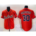 Detroit Tigers #30 Kerry Carpenter Orange AmberGomez With Patch Vapor Premier Limited Stitched Jersey