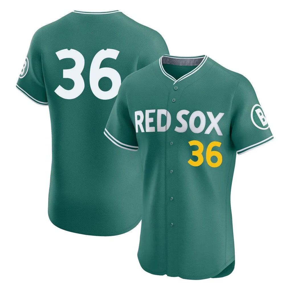 Boston Red Sox #36 Triston Casas Player Green AmberGomez City Connect Limited Elite Home Game Stitched Jerseys1
