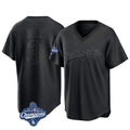 Los Angeles Dodgers #3 Edwin D¨ªaz Player Black AmberGomez World Series Meet Pitch Fashion T-shirt Stitched Jerseys