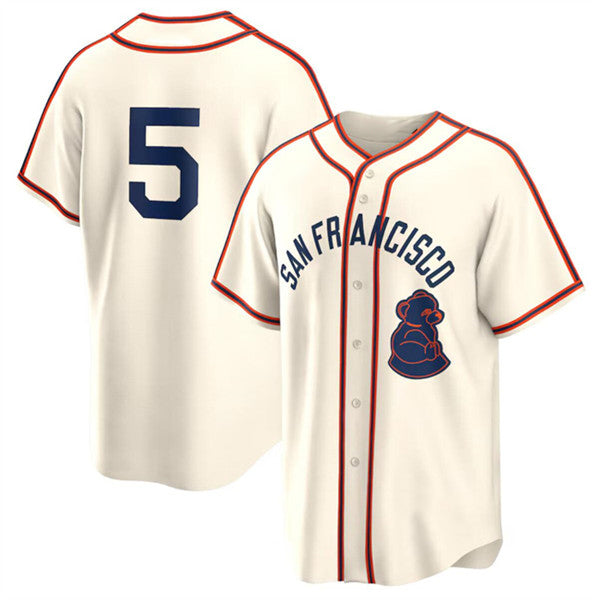 San Francisco Giants #5 Mike Yastrzemski Cream AmberGomez 2024 Rickwood Classic Stitched Jersey