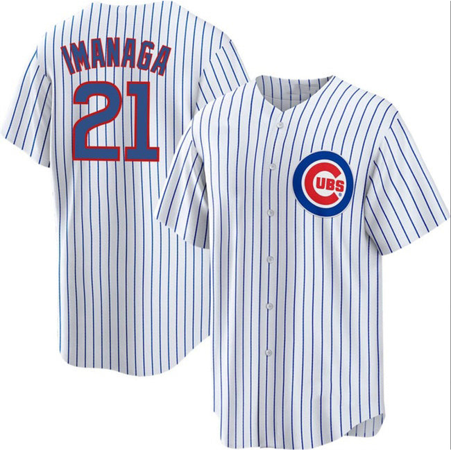 Chicago Cubs #21 Sh¨­ta Imanaga White AmberGomez Cool Base Stitched Baseball Jersey