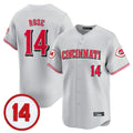 Cincinnati Reds #14 Pete Rose Player Gray AmberGomez Vapor Premier Limited Home Stitched Jerseys