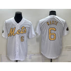 New York Mets #6 Starling Marte Number White AmberGomez 2022 All Star Stitched Cool Base Jersey