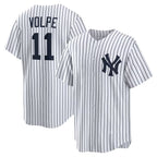 New York Yankees #11 Anthony Volpe White AmberGomez Home Replica Player Jersey