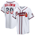 Atlanta Braves #30 Drake Baldwin 2026 All-Star Edition Stars & Stripes White AmberGomez Stadium Jersey