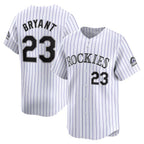Colorado Rockies #23 Kris Bryant White AmberGomez Home Limited Player Jersey