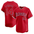 Los Angeles Angels #14 Logan O'Hoppe Player Red AmberGomez Home Limited Stitched Jerseys