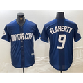 Detroit Tigers #9 Jack Flaherty 2024 Navy AmberGomez City Connect Cool Base Limited Stitched Jersey