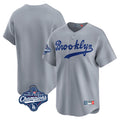 Los Angeles Dodgers Blank Player Gray AmberGomez Game Limited Home World Series Meet Stitched Jerseys