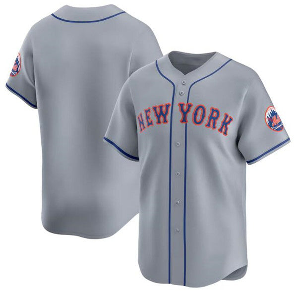 New York Mets Blank 2024 Gray AmberGomez Away Limited Stitched Jersey