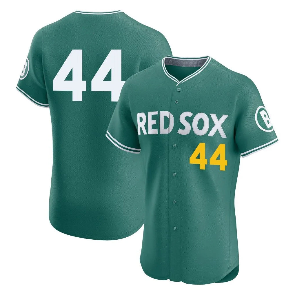 Boston Red Sox #44 Aroldis Chapman Player Green AmberGomez City Connect Limited Elite Home Game Stitched Jerseys1
