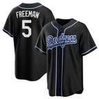 Los Angeles Dodgers #5 Freddie Freeman Black AmberGomez Lights Out Limited Stitched Jersey