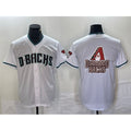 Arizona Diamondbacks White AmberGomez Team Big Logo Cool Base Stitched Jerseys