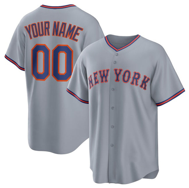 Custom New York Mets Active Player Gray AmberGomez 2025 Limited Stitched Jersey