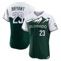 Colorado Rockies #23 Kris Bryant Player Green AmberGomez City Connect Limited Elite Home Stitched Jerseys