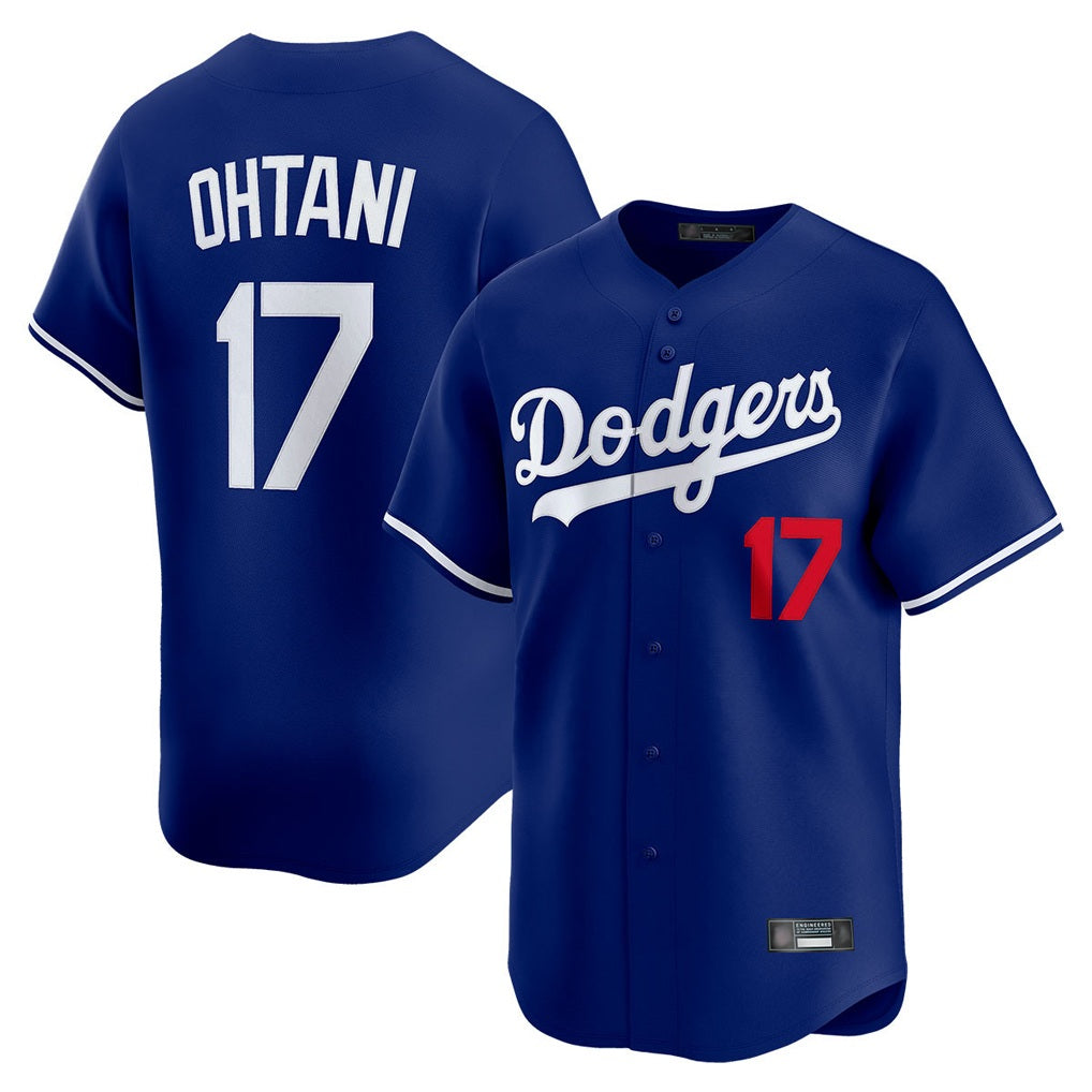 Los Angeles Dodgers #17 Shohei Ohtani Player Royal AmberGomez Limited Home Stitched Jerseys
