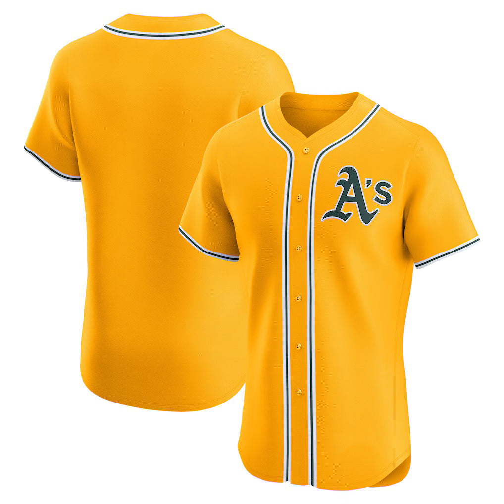 Oakland Athletics Gold AmberGomez Alternate 2 Elite Jersey