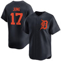 Detroit Tigers #17 Jace Jung Black AmberGomez 2024 Alternate Limited Stitched Jersey
