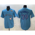 Toronto Blue Jays #39 Trey Yesavage Blue AmberGomez 2025 World Series Home Cool Base Stitched Jersey