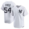 New York Yankees #54 Max Fried White AmberGomez Home Limited Player Jersey 2
