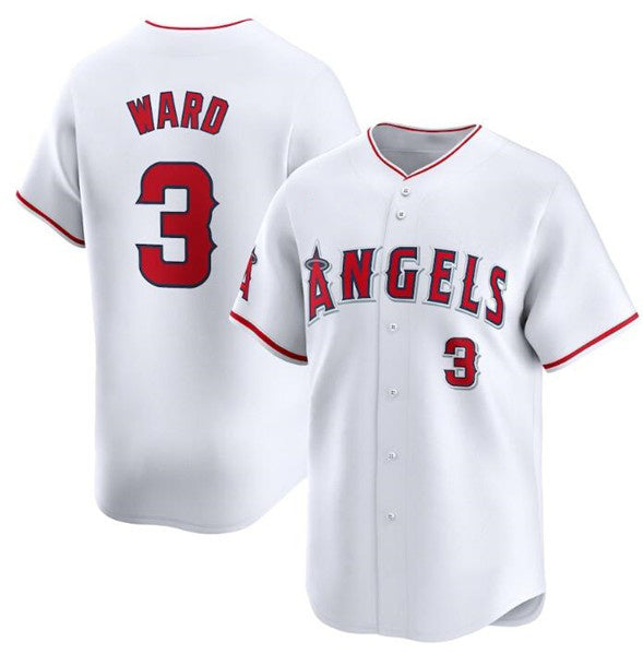 Los Angeles Angels #3 Taylor Ward White AmberGomez Home Limited Stitched Jersey