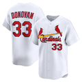 St. Louis Cardinals #33 Brendan Donovan White AmberGomez Home Limited Player Jersey