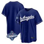 Los Angeles Dodgers Blank Player Royal AmberGomez Game World Series Meet Stitched Jerseys