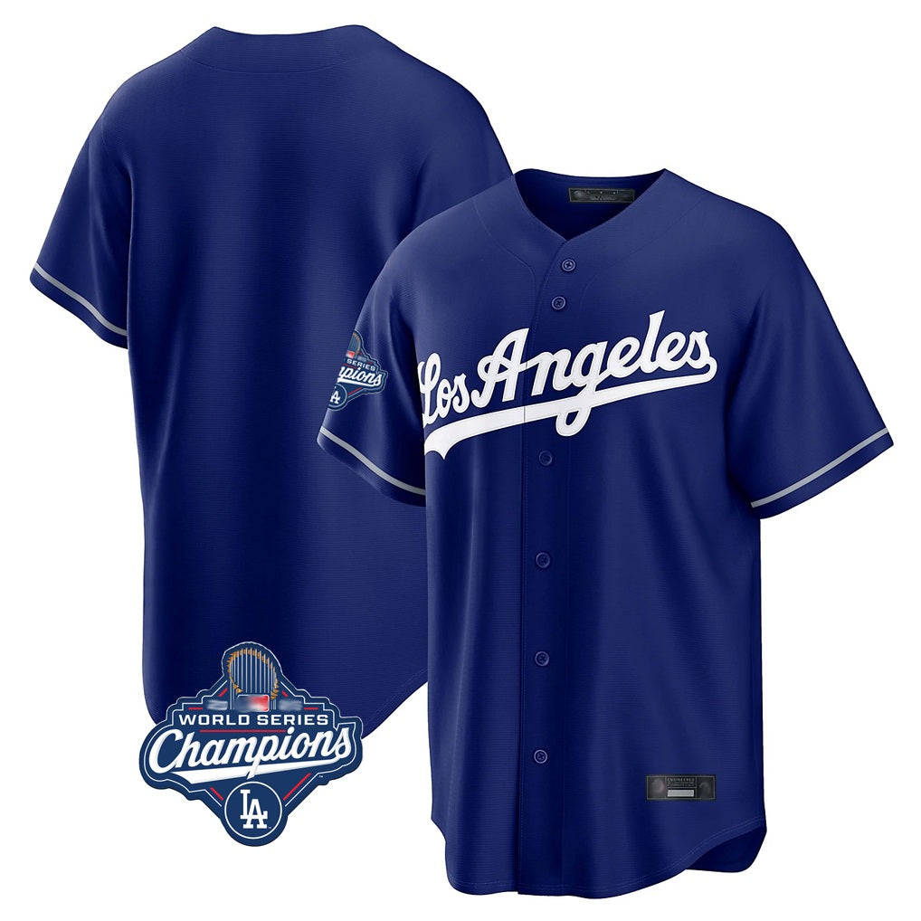 Los Angeles Dodgers Blank Player Royal AmberGomez Game World Series Meet Stitched Jerseys
