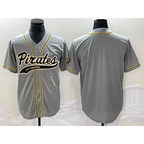 Pittsburgh Pirates Blank Grey AmberGomez Cool Base Stitched Jersey