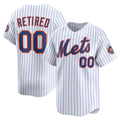 Custom New York Mets White AmberGomez Home Limited Pick-A-Player Retired Roster Jersey