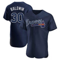 Atlanta Braves #30 Drake Baldwin Player Navy AmberGomez Alternate Limited Elite Home Game Stitched Jerseys