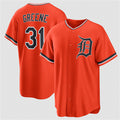 Detroit Tigers #31 Riley Greene Orange AmberGomez Alternate Stitched Jersey